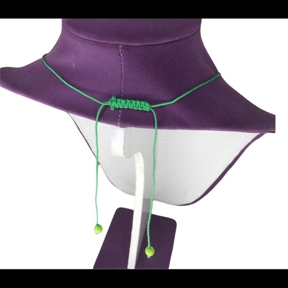 Zad Necklace Green stones with adjustable drawstring to fit - Picture 2 of 5